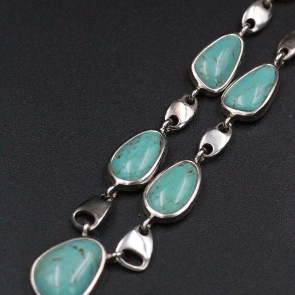 WHITNEY KELLY WK STERLING SILVER TURQUOISE NECKLACE - Picture 4 of 5